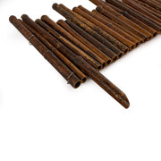 0.65ft * 2ft Natural Black Bamboo Border Edging