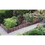 12'' H x 48'' W Brown Wood Fencing Kits