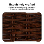 16'' H x 48'' W Brown Wood