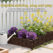 16'' H x 72'' W Brown Wood