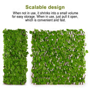 47"x14" Artificial Grass Wall Panels Hedge Grass Backdrop, Green Wall Decor for Outdoor Indoor Patio Garden Backyard