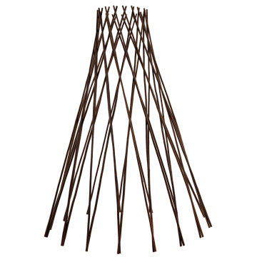 48'' H*13'' W Expandable Willow Twig Round Teepee Trellis