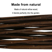 48'' H*13'' W Expandable Willow Twig Round Teepee Trellis