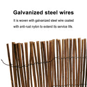 2ft x 14ft Natural Willow Rolled Panel Fence for Decorative Fencing Backyard