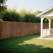 2ft x 14ft Natural Willow Rolled Panel Fence for Decorative Fencing Backyard