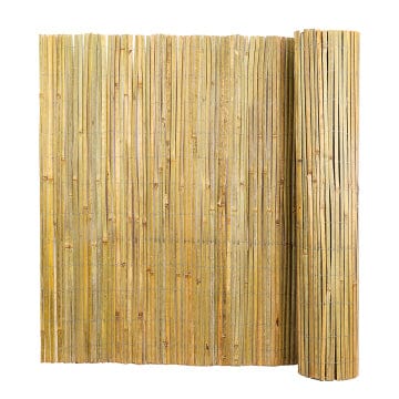 Natural Bamboo Slat Screening,4FT x 13FT Bamboo Fence Panel for Garden Privacy Fence Screen for Indoor or Outdoor(1.2m*4m)
