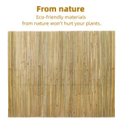 Natural Bamboo Slat Screening,4FT x 13FT Bamboo Fence Panel for Garden Privacy Fence Screen for Indoor or Outdoor(1.2m*4m)