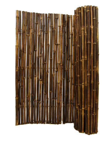 Natural Black Bamboo Fence 48" H x 96" L
