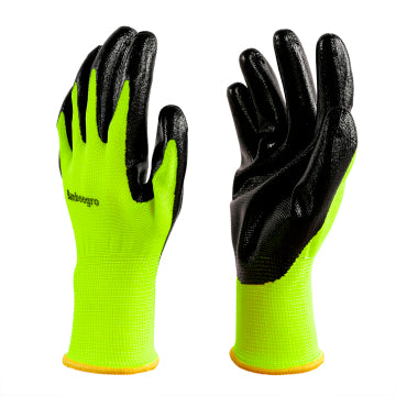 Safety Work Gloves PU Coated - Seamless Knit Glove with Polyurethane Coating for Smooth Grip on Palm & Fingers, Ideal for General Duty Work- 8 Pairs (Medium, Green)